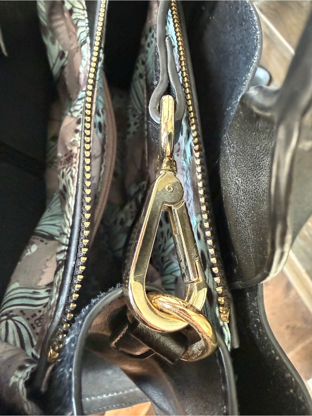 Kurt Geiger Black Tote with Gold Hardware